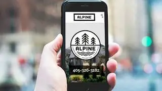 Alpine Landscape Website - Mobile View - Hive Design Team