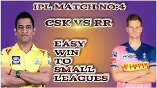 RR VS CSK TODAY BEST DREAM 11PREDICTION EASY WIN TO SMALL LEAGUE 100% WININGING TEAM