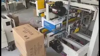 H type automatic carton corner sealing machine.