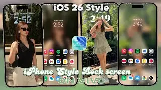iOS 26 Style iPhone Style Lock Screen on Vivo without any Apps | New Update