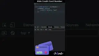Hide credit card Number | JavaScript  #shorts #short #trending