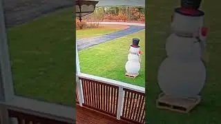 Magic walking snowman