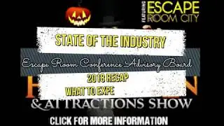 Escape Room Seminar State of the industry - Transworld 2019 Haunted Amusements and Attractions Show