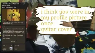 Modern Baseball - I Think You Were In My Profile Picture Once (Guitar Cover)