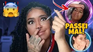 FURAMOS O NARIZ E A SOBRANCELHA EM CASA E OLHA NO QUE DEU