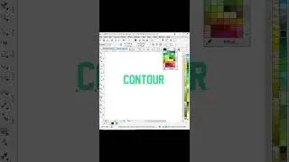 Cara Cepat Membuat Garis Tepi/Contour di Coreldraw #coreldraw2020 #logo #belajarcoreldraw