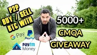 Paxful - How To Buy BTC With Gift Cards, Paytm, Paypal | 5000+ CMQA Giveaway 🙇💞 Paxful Hindi
