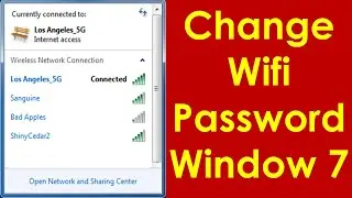 Как изменить пароль Wi-Fi в Windows 7