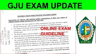 GJU UNIVERSITY ONLINE EXAM GUIDELINE ALL STUDENTS EXAM ONLINE MODE