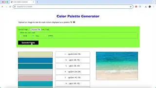 Color Palette Generator with Python and Flask