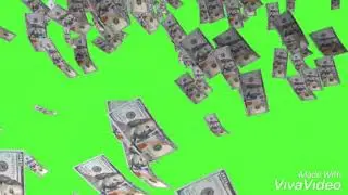 Dollars green  screen  video