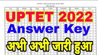 UPTET 2021 Answer Key 2022,uptet 23 january 2022 official answer key जारी,,UPTET 2021 Answer Key
