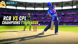 Champions League Match : 2 - RCB vs CPL - Most Exciting Match🤐🔥 | Battle of Champions - CRICKET 24