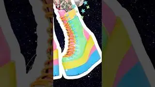 🌈Rainbow Candy Platform #boots✨#fashion #shoes #kawaii #alt #shoesaddict #aesthetic #shorts #tumblr