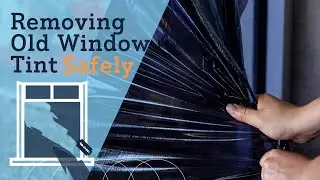 Old Window Film Removal Process For Home and Commercial Windows.