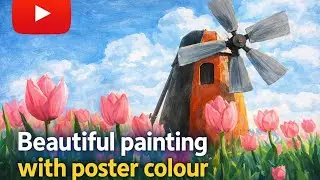 Painting / Chitrkala #drawing #garden #flowers 🌸🌺🌻🌹🌷🌼💐