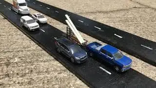 (Stop Motion) Traffic Camera at Sierra Hwy (Hwy 76) (Diecasts/Toy Cars) (Outdoors)