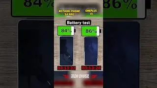 Nothing Phone 3a Pro vs OnePlus 13🔋⚡️|Epic Battery Test Showdown!😱👀🔥 #viralvideo #shorts