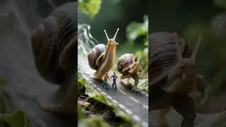 🐌 Racing Snail Highway &ndash; Fastest Tiny Clay Snail Ever! 💨✨#turbo   #clayart  #miniworld  #tinyworld