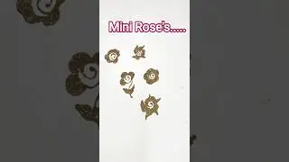 Different types of mini Rose's | Mehandi Designs tutorials | Simple and very easy mehandi design l 🥰