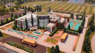 ESCOLA MODERNA DE COPPERDALE │ Modern High School │ The Sims 4 Constru&ccedil;&atilde;o