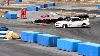 2025JAF全日本ジムカーナ選手権 第2戦  名阪スポーツランドCコース 公開練習2本目 BC1 ジムカーナ インテグラタイプR DC2