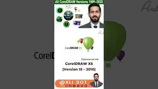 CorelDRAW All Versions Explained | Complete History of CorelDRAW (1989&ndash;2025) | Ali Dot  #windows