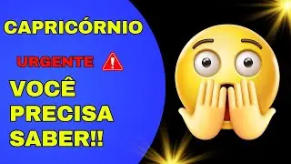 💎CAPRICÓRNIO🚨O RECADO É URGENTE! VC NÃO VAI ACREDITAR! ALGO IMPORTANTE ESTÁ PRESTES A SER REVELADO!