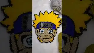 Creating Naruto-Inspired Punch Needle Art ✨🌀 #naruto #punchneedle