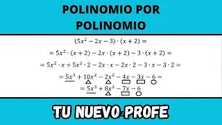 APRENDE cómo MULTIPLICAR POLINOMIOS y MONOMIOS como quieren tus PROFESORES