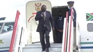 President Ramaphosa arrives in Malawi for the 41st SADC Summit