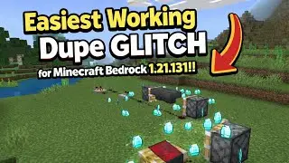 EASIEST WORKING DUPE GLITCH FOR MINECRAFT BEDROCK 1.21.131!!😨😨