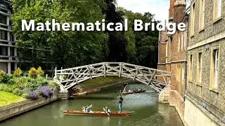 [ Mathematical Bridge ( A wooden footbridge at the University of Cambridge ) River Cam  ] England