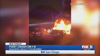 Video Shows Fiery Crash On I-8