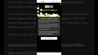 AVIVE TOKEN LISTING SOON -19 DEC ON OKX EXCHANGE - MUST COMPLETE KYC 2 FULL DETAILS VIDEO #avive