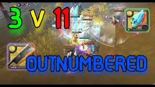 3v11 perma carving CLAPS | Outnumbered PvP Albion Online