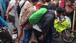 Balap lurus ninja 500m @sentul circuit Adit bolang VS H.diyan merie 👏