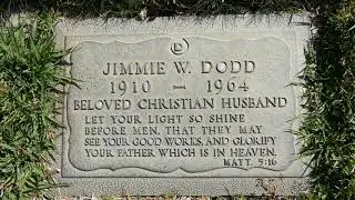 Actor Jimmie Dodd Grave Forest Lawn Memorial Park Los Angeles California USA March 30, 2021