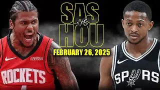 San Antonio Spurs vs Houston Rockets Full Game Highlights - February 26, 2025 | NBA Regular Season