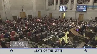 Gov. Bill Lee speaks on crime in Memphis at the 2026 State of the State address