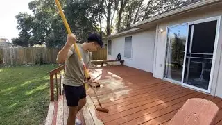 Staining My Deck with Cabot Deck Correct