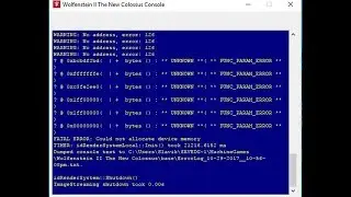 🚩 Wolfenstein II The New Colossus blue screen