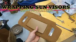 Wrapping CTS V Sun Visors in Alcantara and More DIY Headliner Install