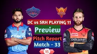 IPL 2021 UAE : DC vs SRH Playing 11,Win Prediction, Preview,Pitch report,H2H & Records | P2 Cric