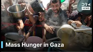 Mass Hunger in Gaza: Starving Gazans Flee for Aid Amid Explosions | DRM News | AC1B