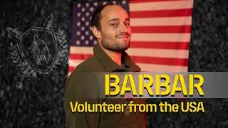 Barbar, volunteer from the USA shares why he came to help Ukraine