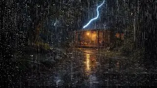 Rain Sound Meditation in Tiny Roof | Rain Sound for Sleeping All Night