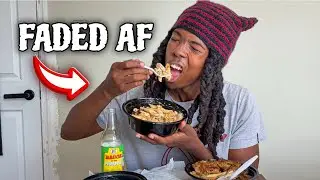 IN NYC EATING JAMAICAN FOOD FADED AF 