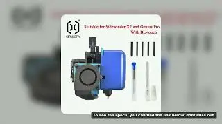 The Artillery 3d printer seriesSidewinder X2 and Genius Pro extruder kit feature automatic leveling,