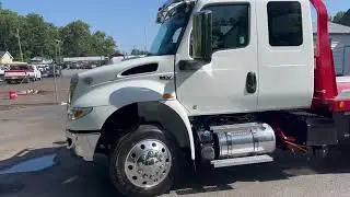 2022 International MV 607 Extended Cab Rollback/Wrecker Tow Truck Cummins Diesel JerrDan Bed